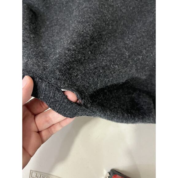 Everlane Wool Academia Button Up Cardigan L Minimal Quiet Luxury Grunge Preppy - Picture 6 of 10